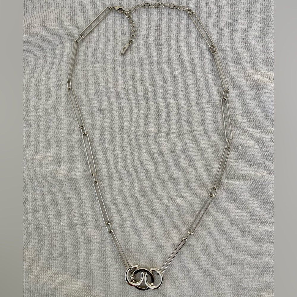 Stella & Dot Stella Strands Paperclip Charm Keeper Necklace